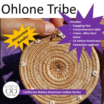 Preview of Ohlone Tribe Close Reading Text Game & Lapbook Bundle