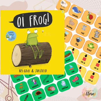 Preview of Oi Frog- colourful semantics- build a sentence