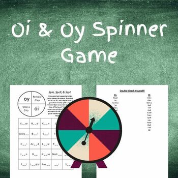 oi oy spinner game by kristen wall teachers pay teachers