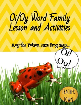 Preview of Oi/Oy Word Family Phonics Lessons and Activities