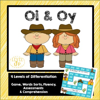 oi and oy game and word sort by level up by christine cullen tpt