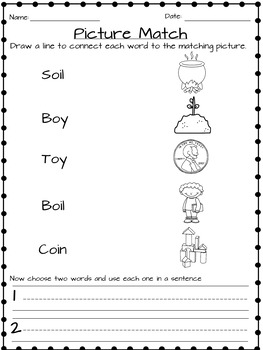 oi and oy worksheets by eli burger teachers pay teachers