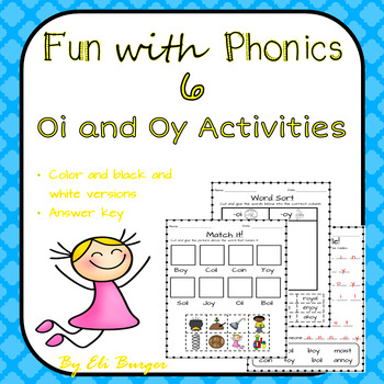 Preview of Oi and Oy Worksheets - Fun with Phonics!