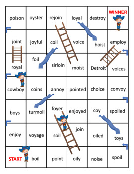 Preview of Oi and Oy (chutes and ladders game )