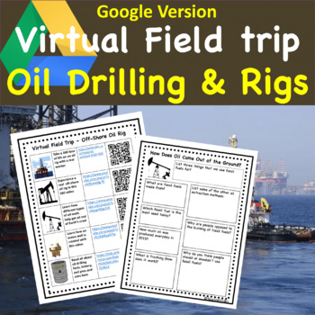 Preview of Oil Drilling Fossil Fuel Virtual Field Trip for Google Drive
