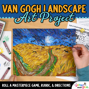 Preview of Vincent Van Gogh Art Project: No Prep Elementary Art Drawing Lesson for Fall Fun