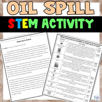 Preview of Oil Spill STEM Activity
