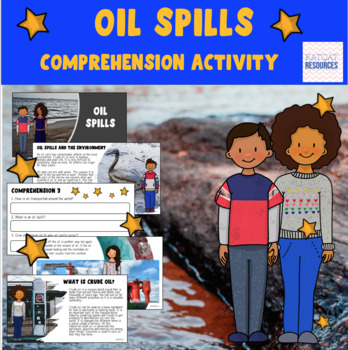 Preview of Oil Spills - Earth Day - Comprehension Activity Powerpoint