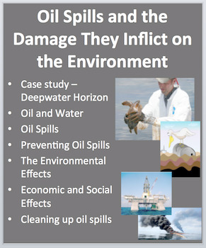 Preview of Oil Spills and the Damage They Inflict - PowerPoint Inquiry Lesson