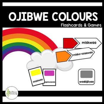 Preview of Ojibwe Colours - Flashcards and Games