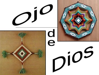 Preview of Ojo de Dios (God's Eye) - Spanish Cultural Project
