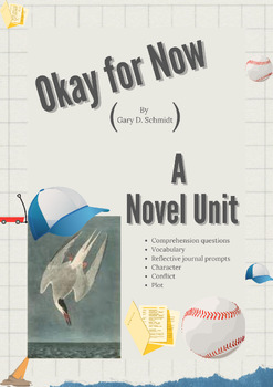 Preview of Okay for Now Novel Unit