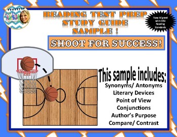 Preview of Oklahoma-Aligned Reading Test Prep Sports Sample