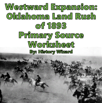 Preview of Oklahoma Land Rush of 1893 Primary Source Worksheet
