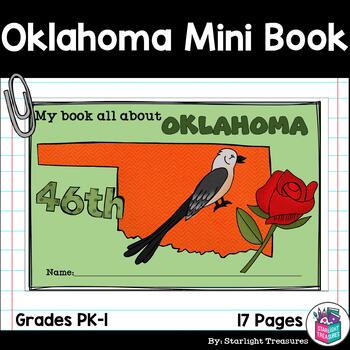 Preview of Oklahoma Mini Book for Early Readers - A State Study