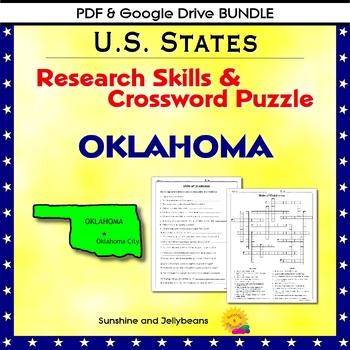 Oklahoma Research Skills Crossword U S States Geography PDF