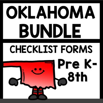 Preview of Oklahoma Standards Checklist Bundle Digital