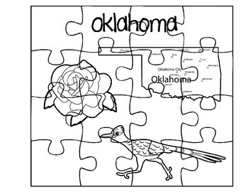 Oklahoma State Fact Puzzle by AJ Bergs TPT