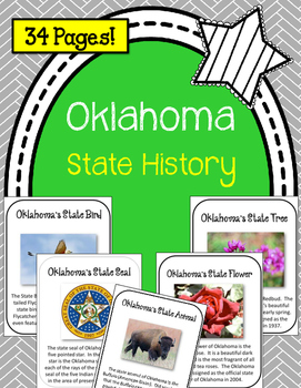 Preview of Oklahoma State History Unit. 34+ Pages! U.S. State History