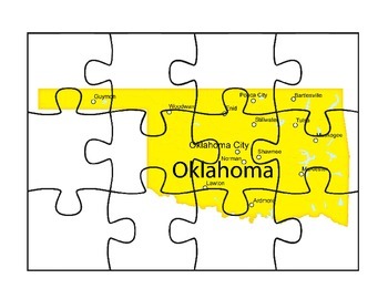 Oklahoma Puzzle by AJ Bergs TPT