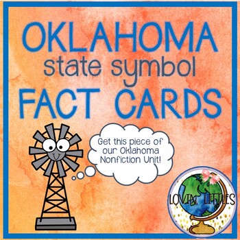 Preview of Oklahoma State Symbol Fact Cards