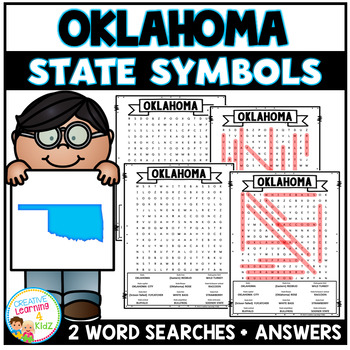 Oklahoma State Symbols Word Search Puzzle Worksheets TPT