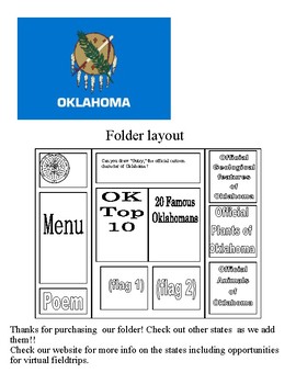 Preview of Oklahoma lapbook