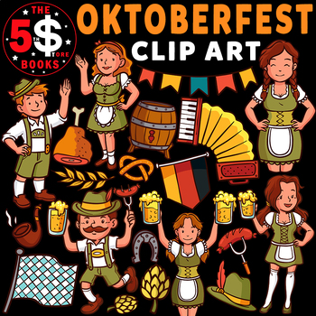 Oktoberfest Clipart - 28 Items by The Store Books | TPT