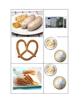 Preview of Oktoberfest Menu Images and Coin Images Grades K-3