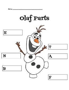 Olaf Body Parts by FACS All Day and Pin All Night | TpT