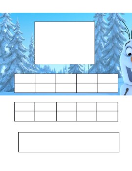 Preview of Olaf counting 20 Frames for wall decoration