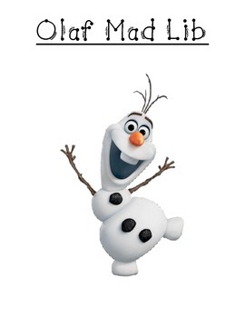 Preview of Olaf'a Mad Lib