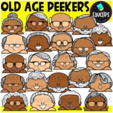 Old Age Peekers Clip Art Set {Educlips Clipart}