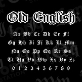 Old English Font | Gothic Letters | FontStation