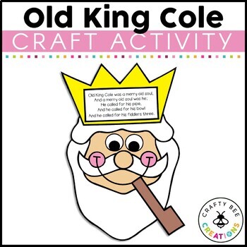 Old King Cole coloring page  Nursery rhymes preschool crafts