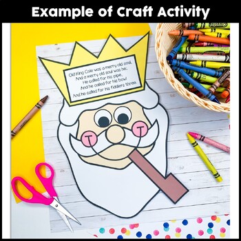 Old King Cole coloring page  Nursery rhymes preschool crafts