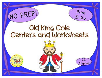 Old King Cole coloring page  Nursery rhymes preschool crafts