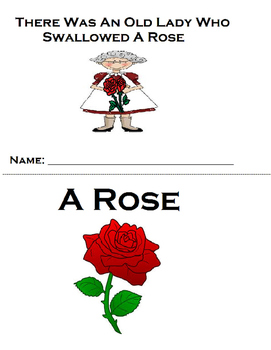 Preview of Old Lady Swallowed A Rose Adapted Book