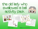 Old Lady Swallowed a Bell Math & Literacy activity pack