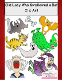Old Lady Who Swallowed a Bat: Clip Art