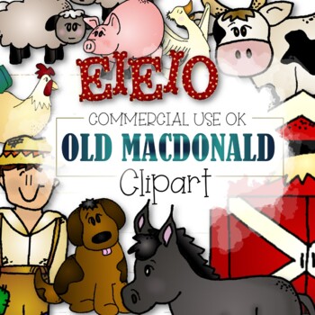 Preview of Old MacDonald Clipart - (CU and CU4CU OK)