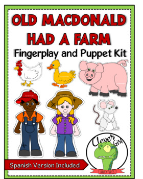 Preview of Old MacDonald Had A Farm - Fingerplay and Puppet Kit