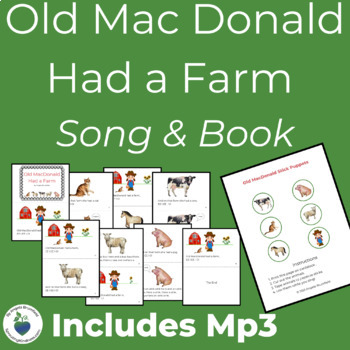 ORIGINAL "Old Mac Donald" Finger Puppet with a Song to Download 
