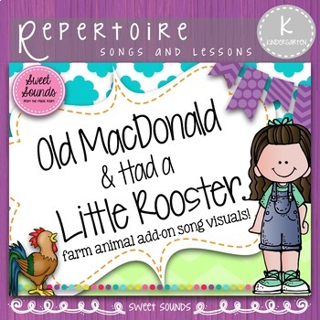 Preview of Old MacDonald and Had a Little Rooster - Vocal Exploration & Animal Flashcards