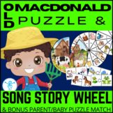 Old MacDonald had a Farm Story Sequencing Wheel and Animal
