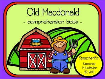 Preview of Old Macdonald Comprehension Book