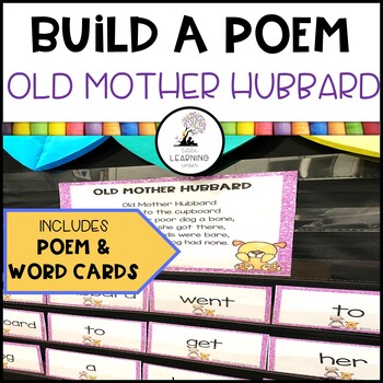 Preview of Old Mother Hubbard | Build a Poem | Nursery Rhymes Pocket Chart Center