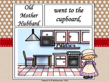 Old Mother Hubbard - Comic Strip Nursery Rhyme Story Telling - PDF EDITION