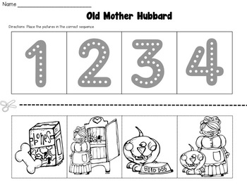 Old Mother Hubbard Nursery Rhyme Set by Kindergarten Lifestyle | TpT