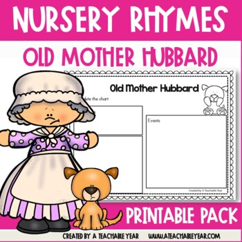 Old Mother Hubbard Nursery Rhymes Activities and Worksheets by A ...